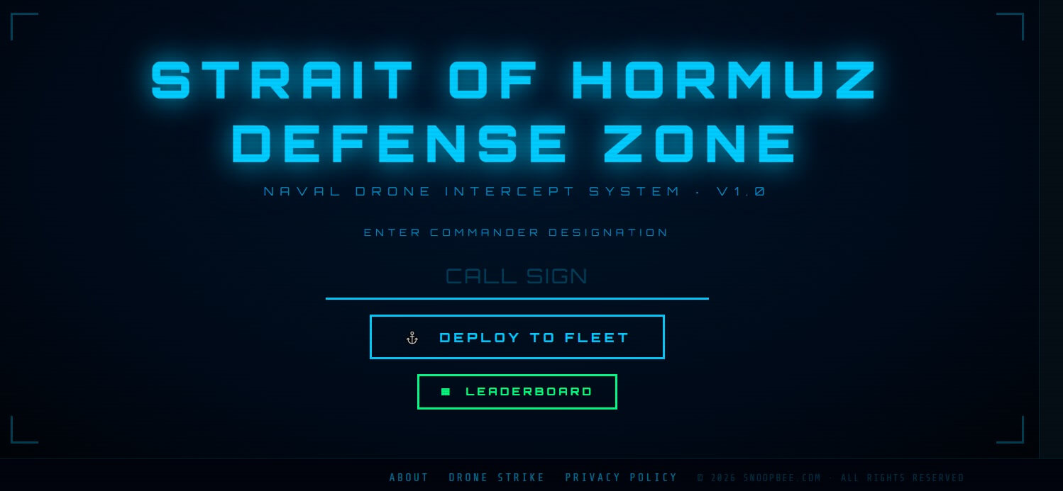 Strait of Hormuz Defense Zone complete guide 2026 — fly your interceptor drone to protect the naval fleet from hostile drones across Wave Alpha and Wave Bravo