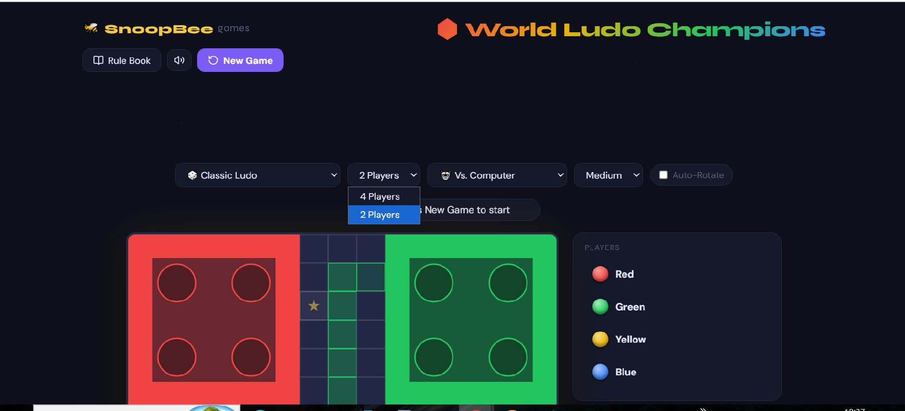 World Ludo Champions complete beginner's guide 2026 on snoopbee.com — Classic, Quick, and Master rules, captures, and 2-4 player online multiplayer